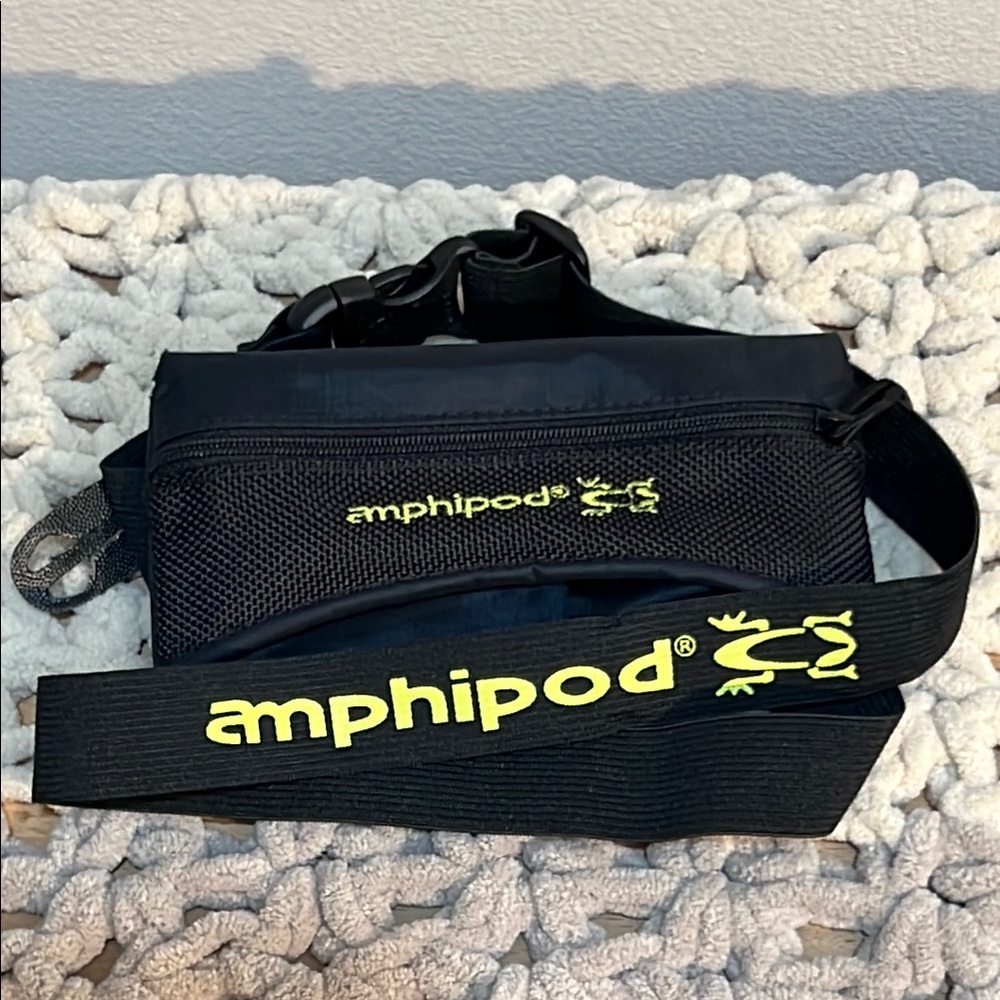 Amphipod Black Waist Pack with Neon Accents
